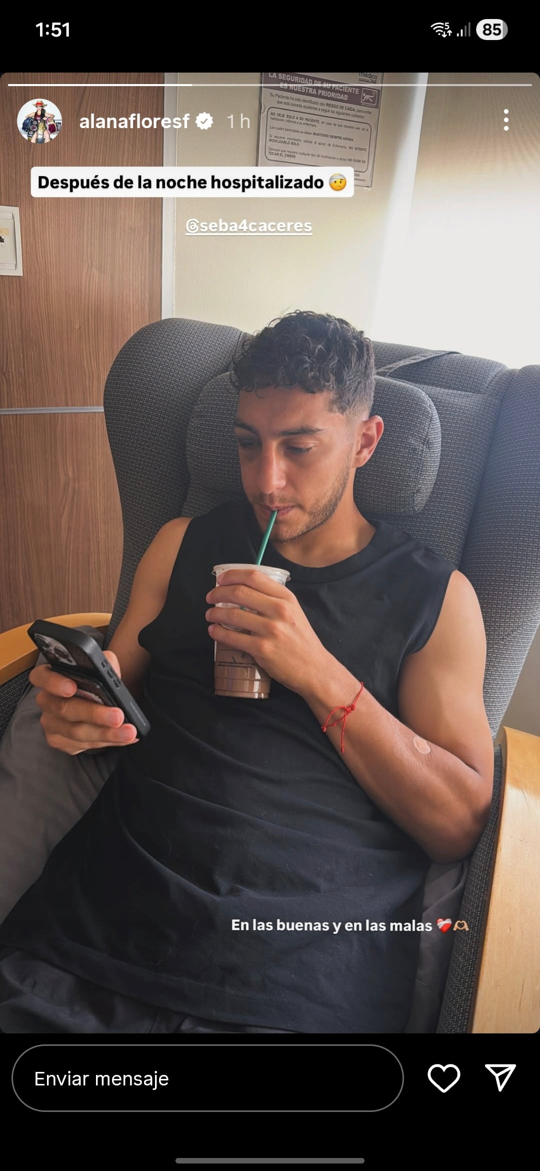 Alana Flores apoya a Sebastián Cáceres tras fractura con América