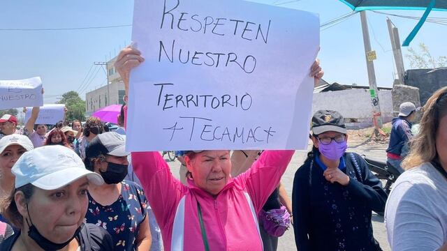 Pobladores de Tecámac se manifestaron por la extensión de Tonanitla en su territorio