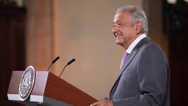 AMLO en la conferencia mañanera del 15 de marzo en Palacio Nacional
