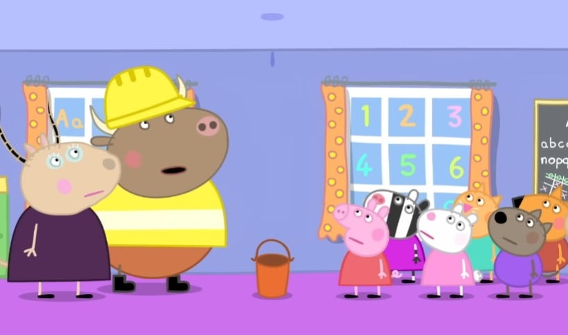 Peppa Pig celebrando el Día del Niño