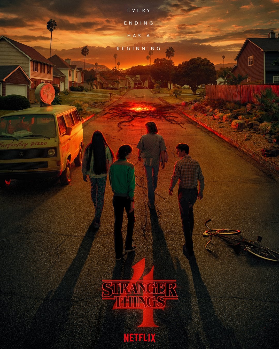 Póster promocionales de la cuarta temporada de 'Stanger Things'