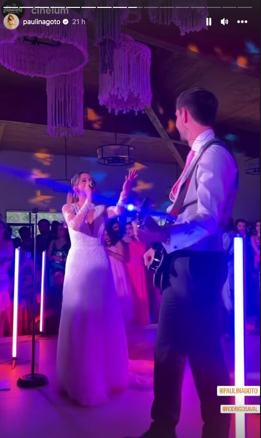 La boda de Paulina Goto y Rodrigo Saval fue de las más bonitas y la que más prendió
