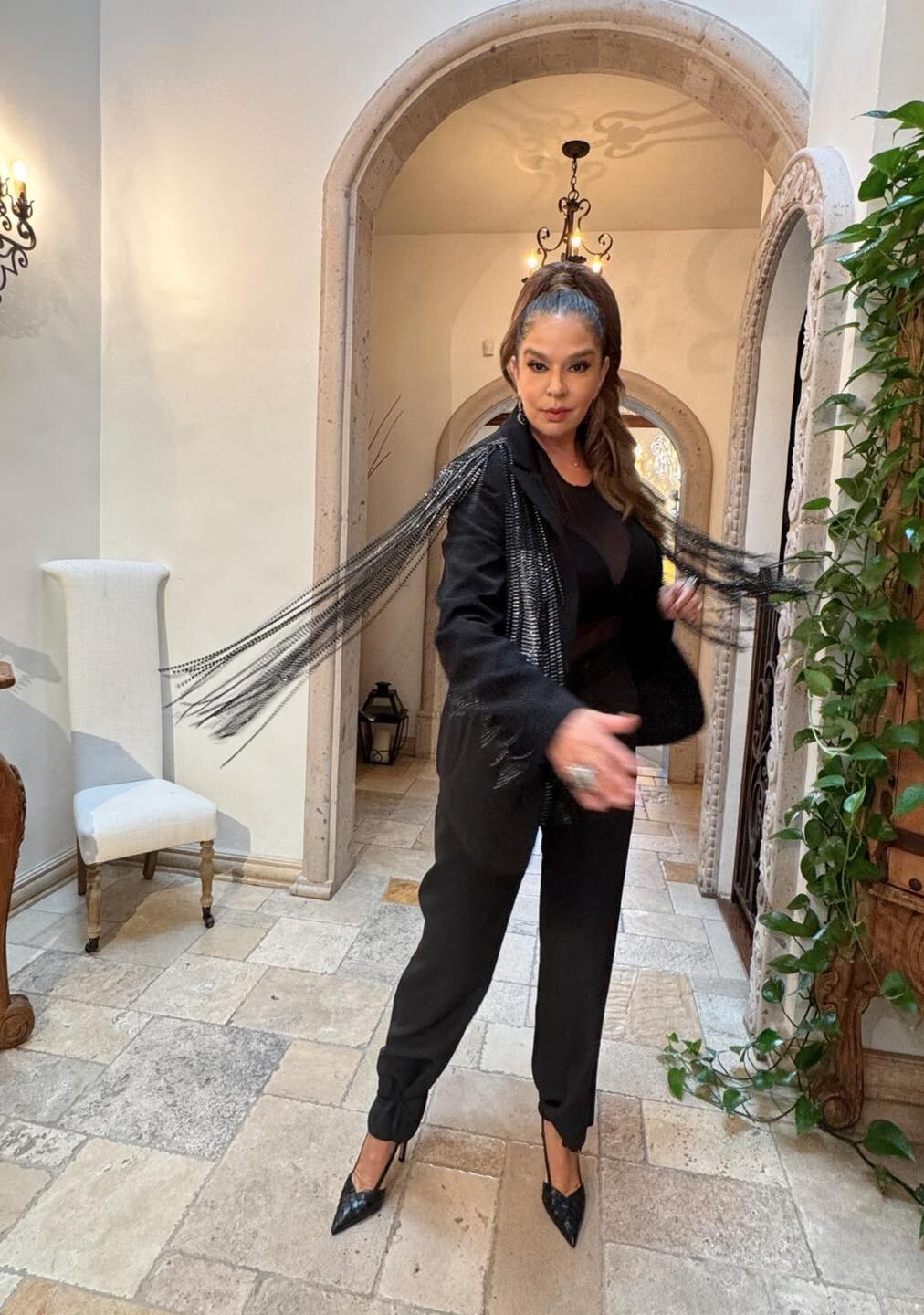 Elisa Beristain, conductora.