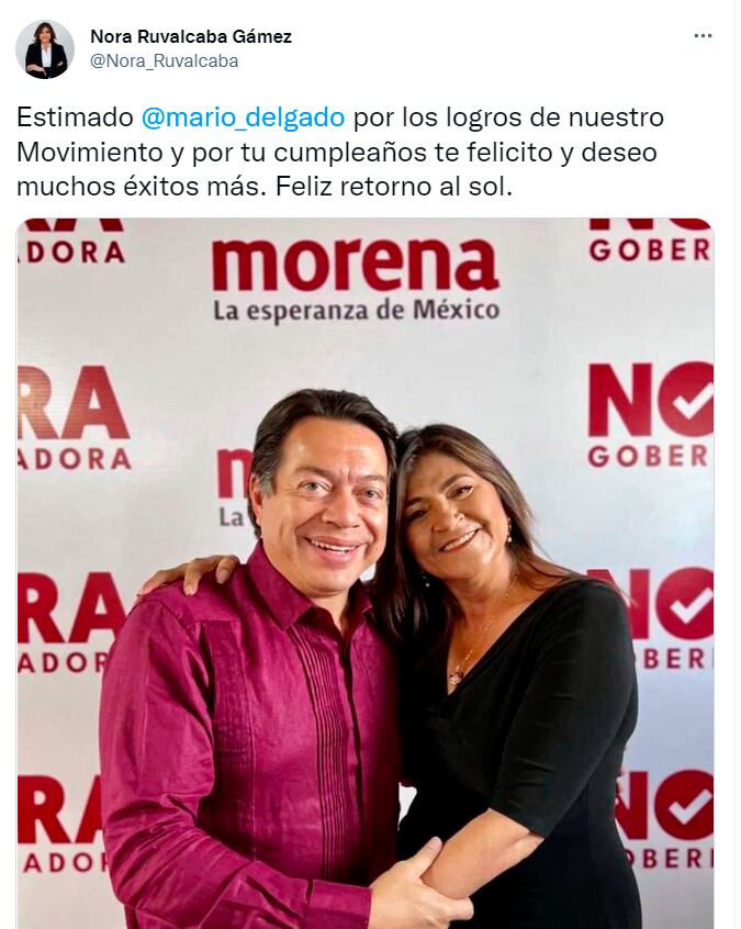 felicitaciones de cumpleaños a Mario Delgado, dirigente nacional de Morena