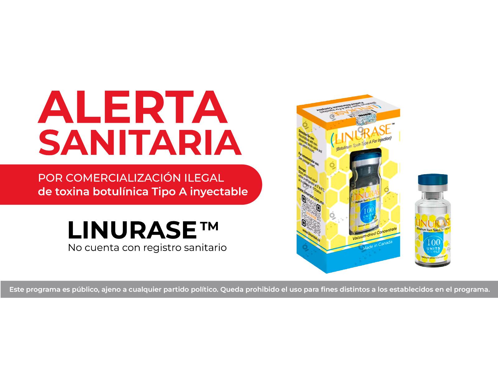 Cofepris indica que Linurase no tiene registro sanitario y es ilegal comercializarlo