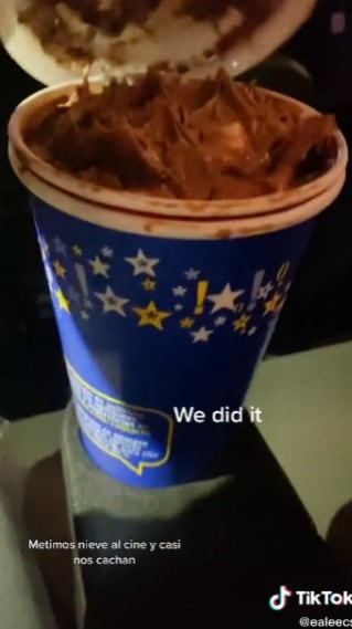 Como meter helado al cine sin que te cachen