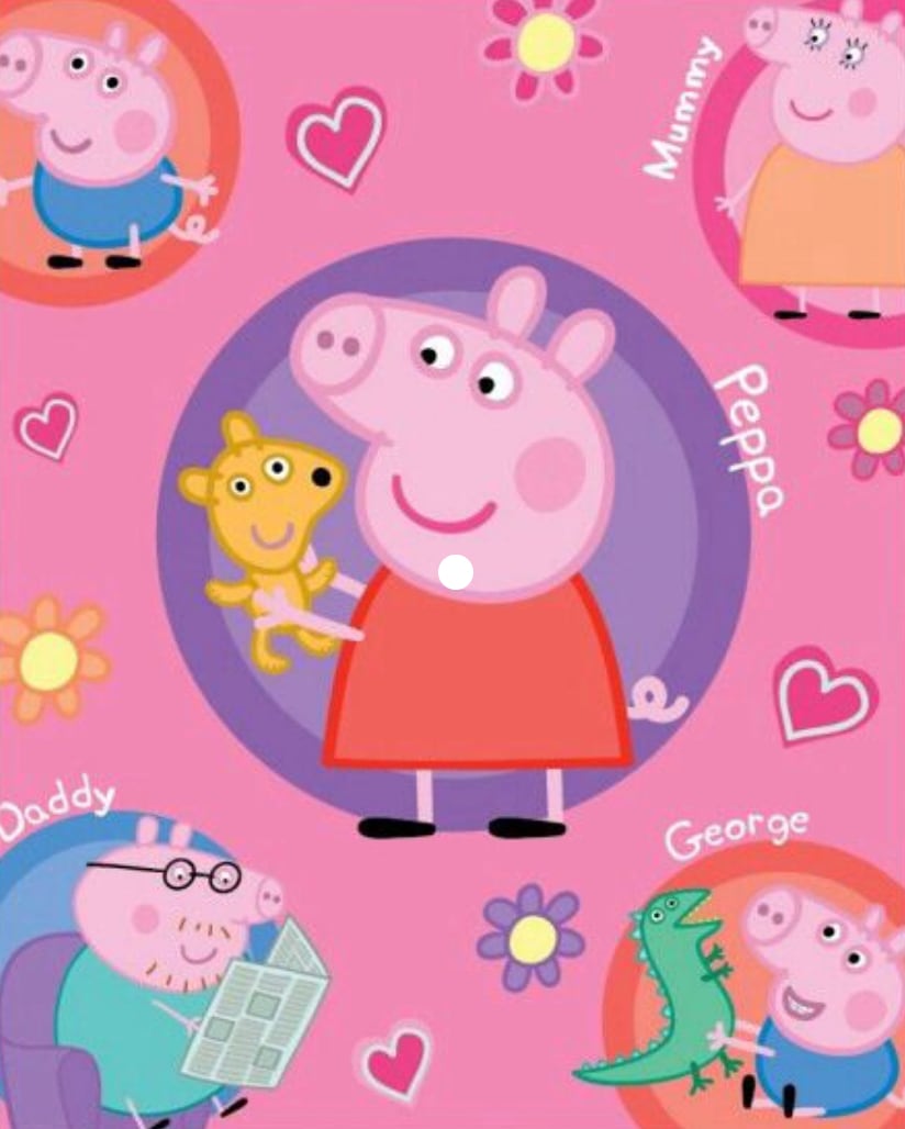 Carta de Peppa Pig para San Valentín de la familia
