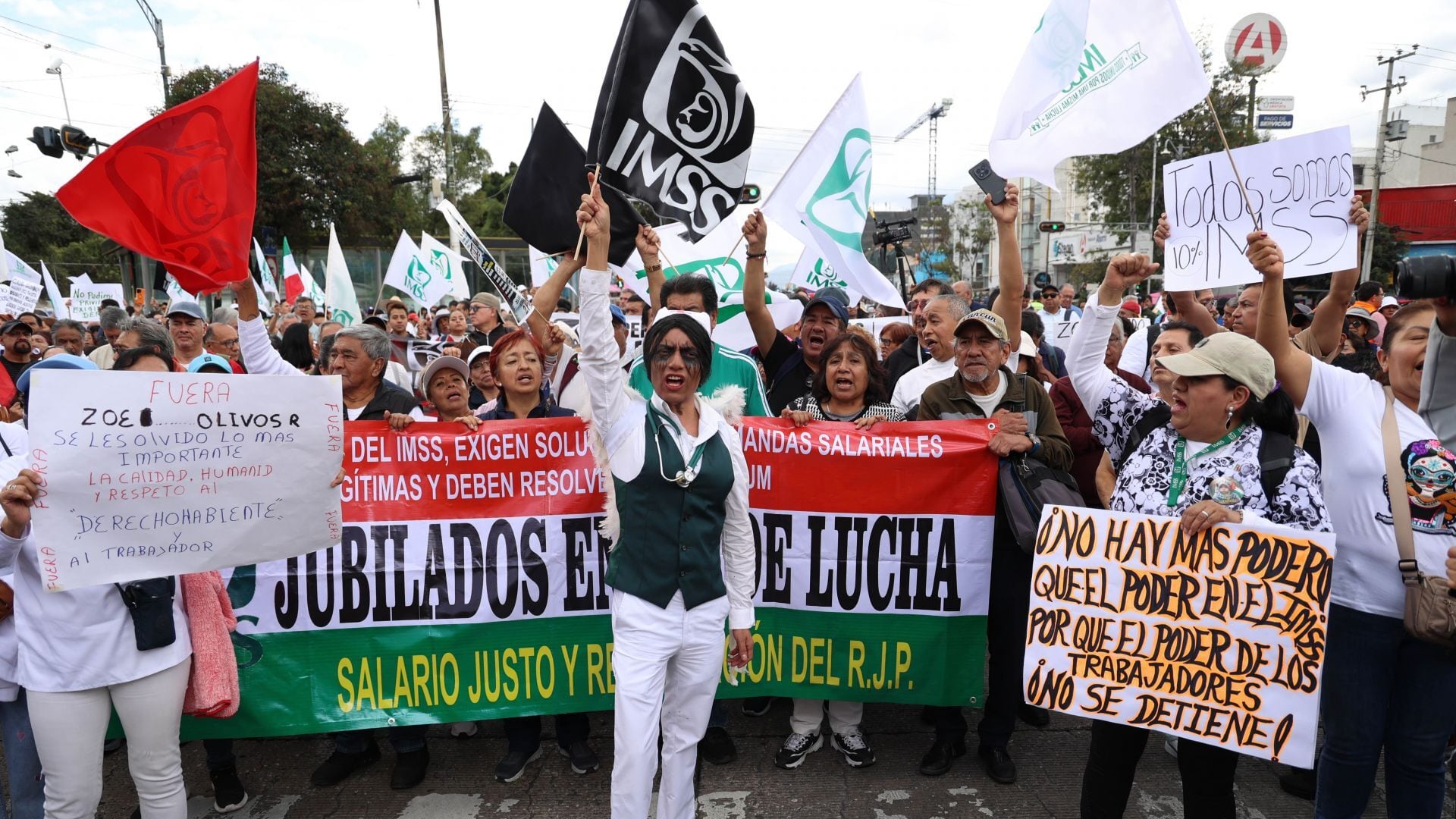Protestas del IMSS este jueves: trabajadores prevén bloqueos intermitentes en CDMX