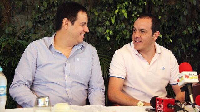 Eduardo Bordonave (izq.) y Cuauhtémoc Blanco. Rechazo al Mando Único.