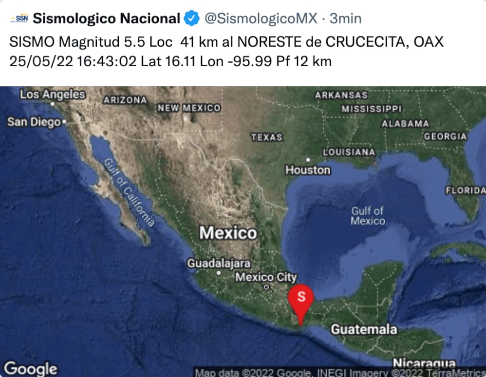 Sismo en Oaxaca