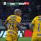 Club Tigres: Luis Quiñones y Diente López se empujan en pleno partido vs Cruz Azul