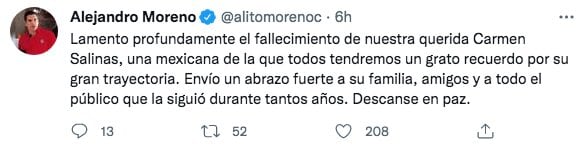 Tuit de Alejandro Moreno