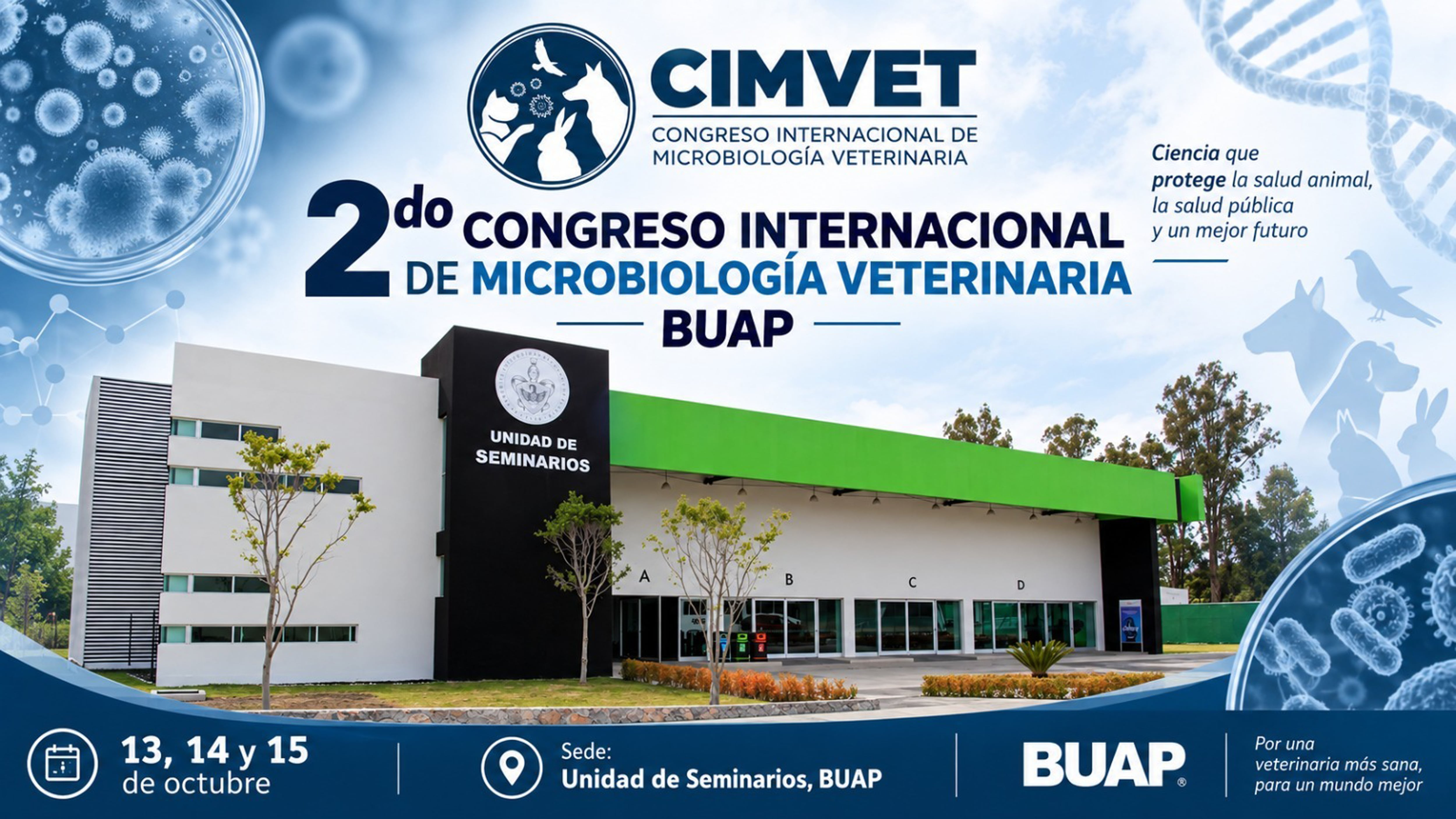 BUAP invita al Segundo Congreso Internacional de Microbiología Veterinaria