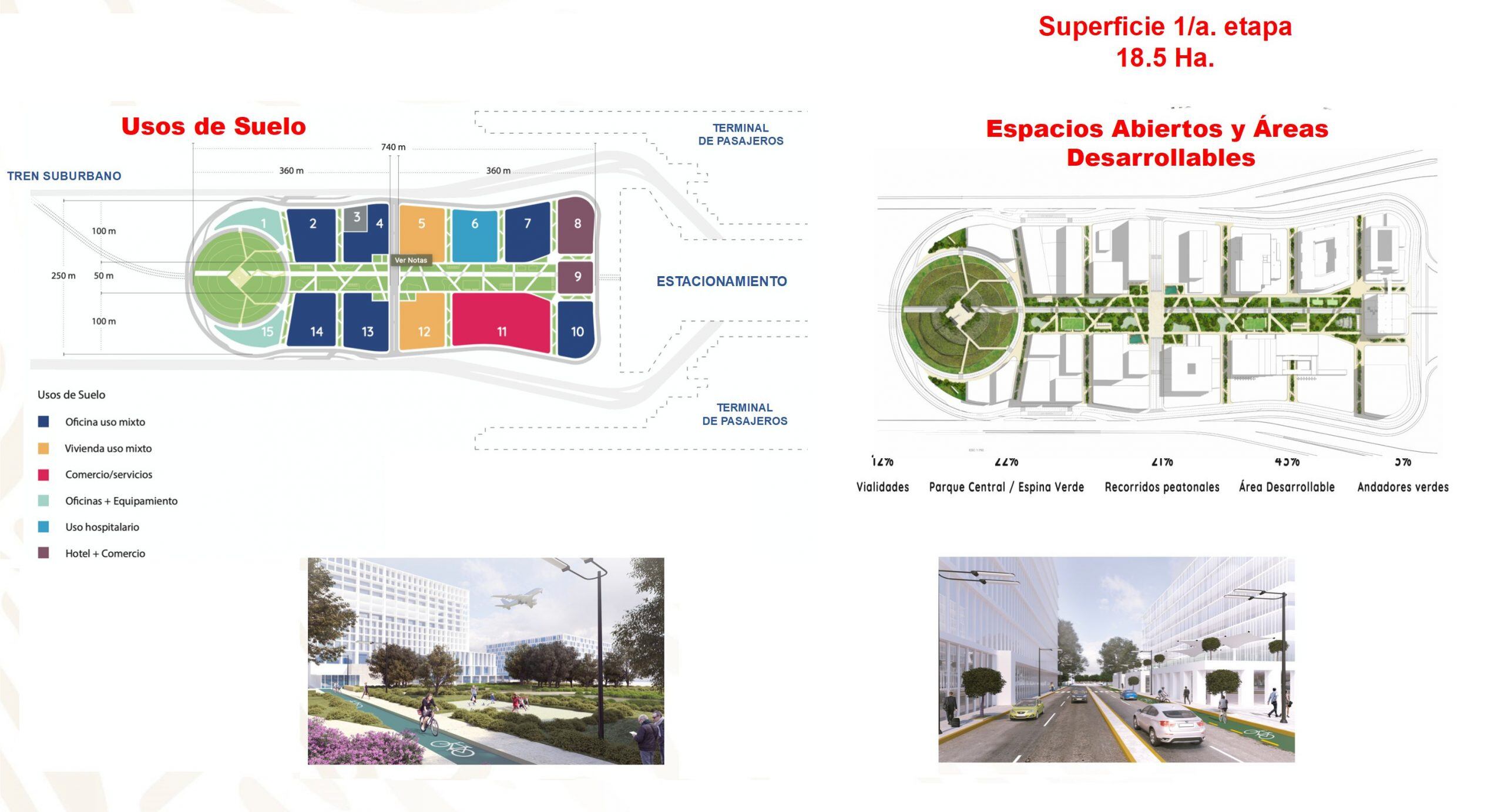 Mapa de la ciudad en Santa Lucía/ AIFA