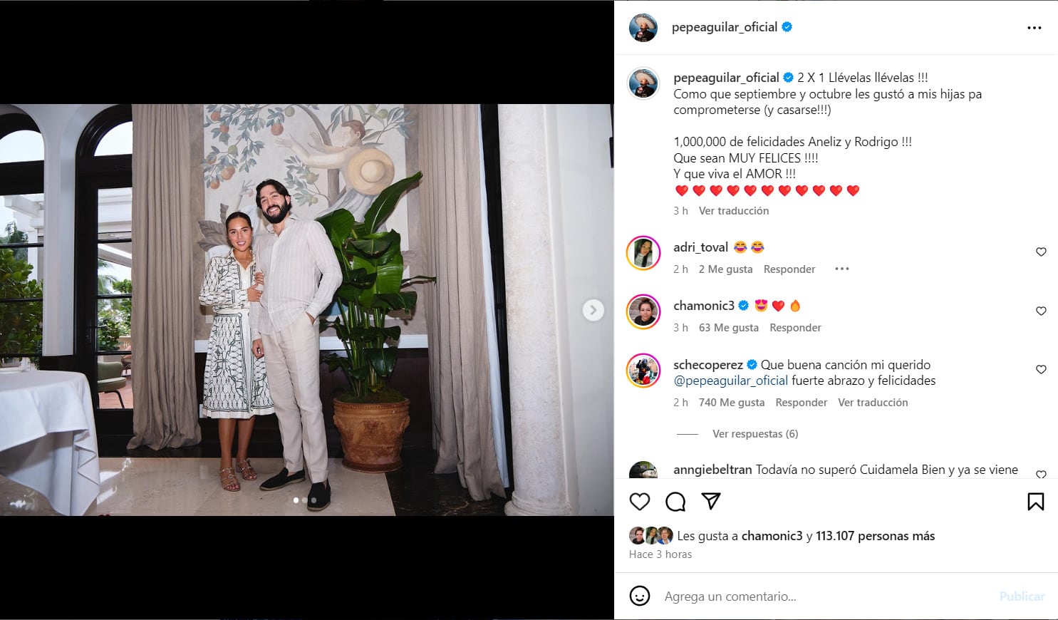 A Pepe Aguilar se le casa su hija Aneliz Aguilar