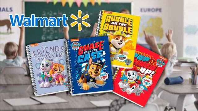 Cuadernos de Paw Patrol en Walmart