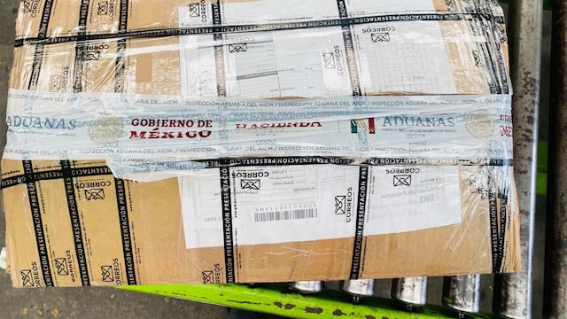 AICM detecta más de 2 kilos de aparente droga en envío al Reino Unido