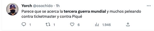 Tuit Tercera Guerra Mundial