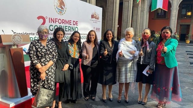 Sheinbaum, la única de la 4T siempre con mascarilla