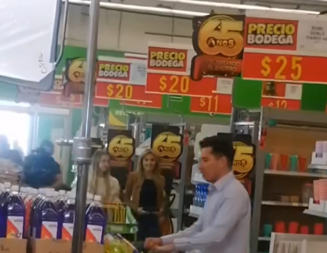 Anquelique Boyer en el súper