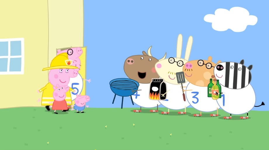 Peppa Pig por el Día del Bombero Voluntario