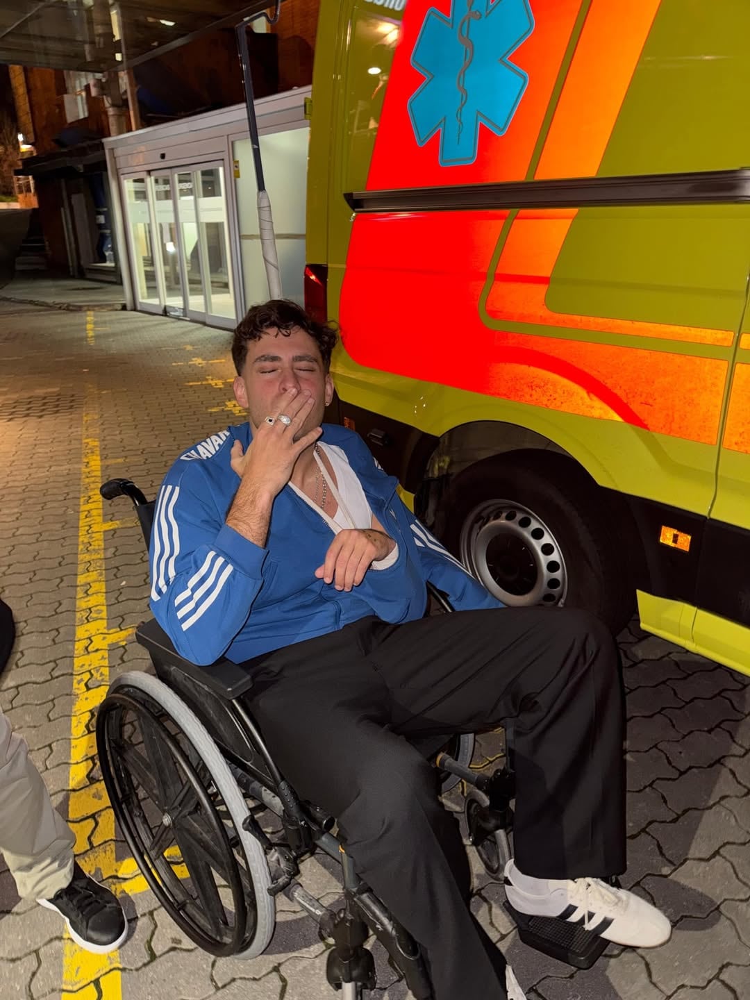 Delaossa se comparte tras su caída de 20 metros de altura.