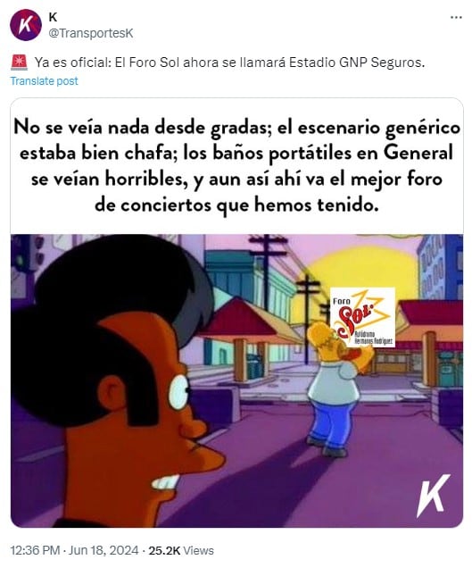 Memes se niegan a aceptar que el Foro Sol ya no existe y prometen nunca llamarle Estadio GNP Seguros