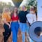 Aylín Mujica, Paola Villalobos y Samira vieron como se quemaba el globo aerostático en Teotihuacán