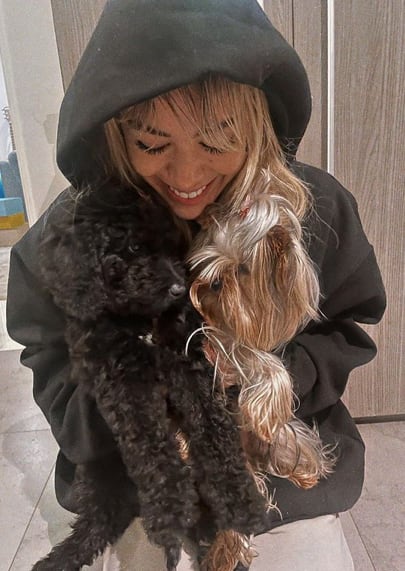 Danna Paola junto a Lucrecia y Bagheera