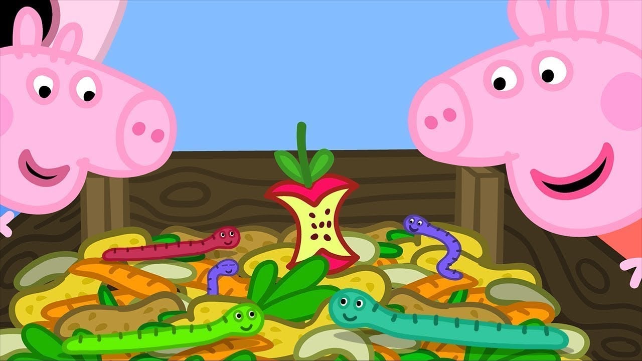 Peppa Pig hace composta: Capítulo completo en YouTube en español por el Día Mundial de la Ecología