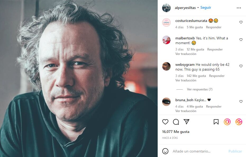 Foto de Heat Ledger recreado por una Inteligencia Artificial