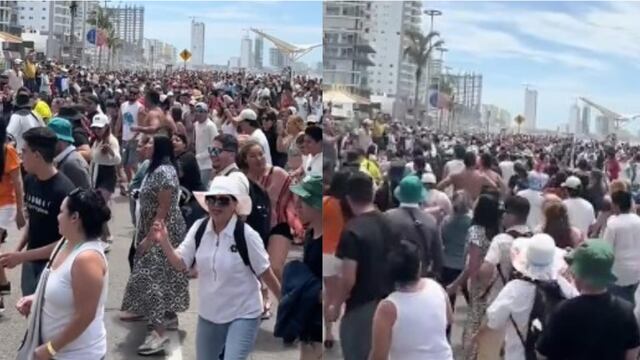 Bailan Payaso De Rodeo en Mazatlán tras el eclipse solar