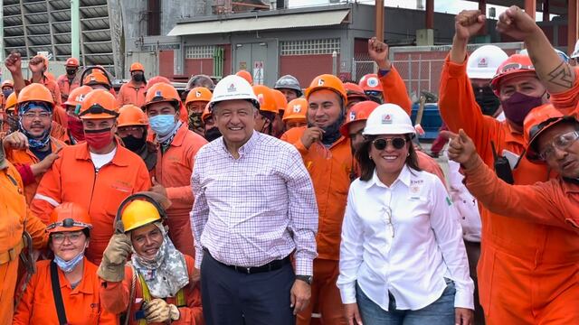 AMLO y Rocío Nahle