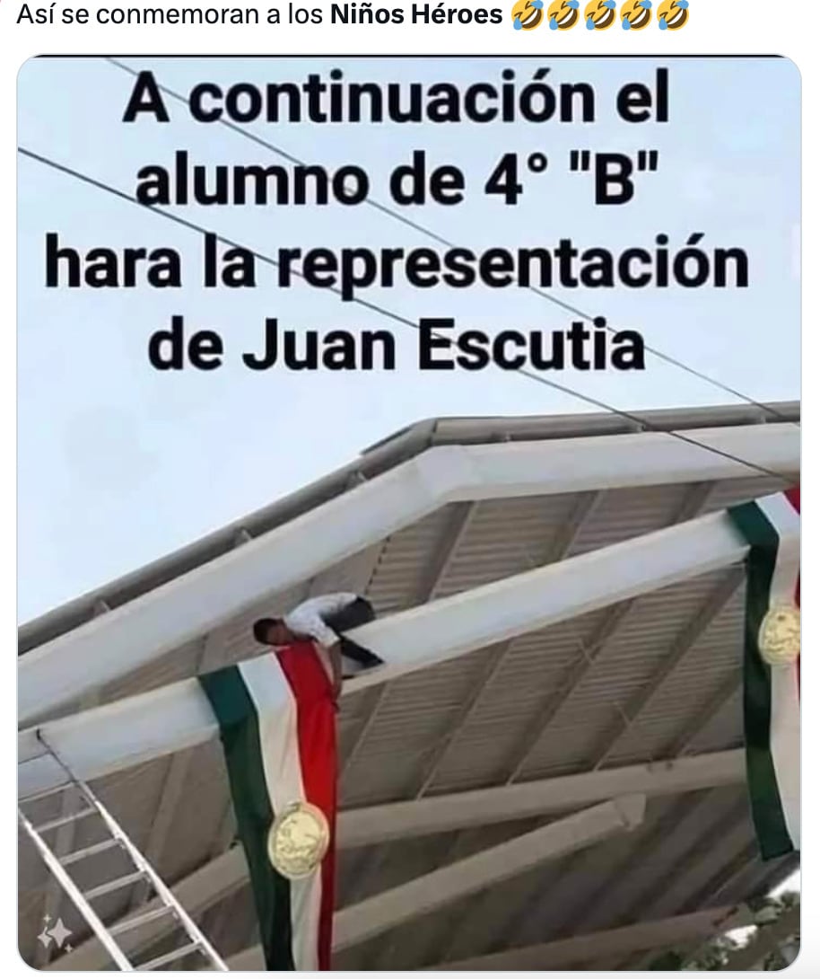 Memes de los Niños Héroes este 13 de septiembre