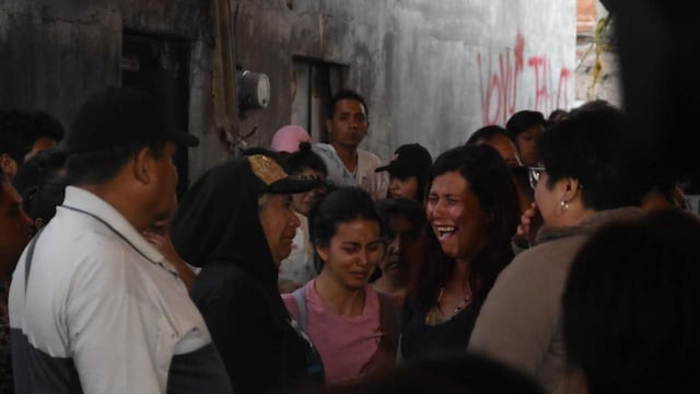 Mamá de Fátima Cecilia a la llegada a su casa.