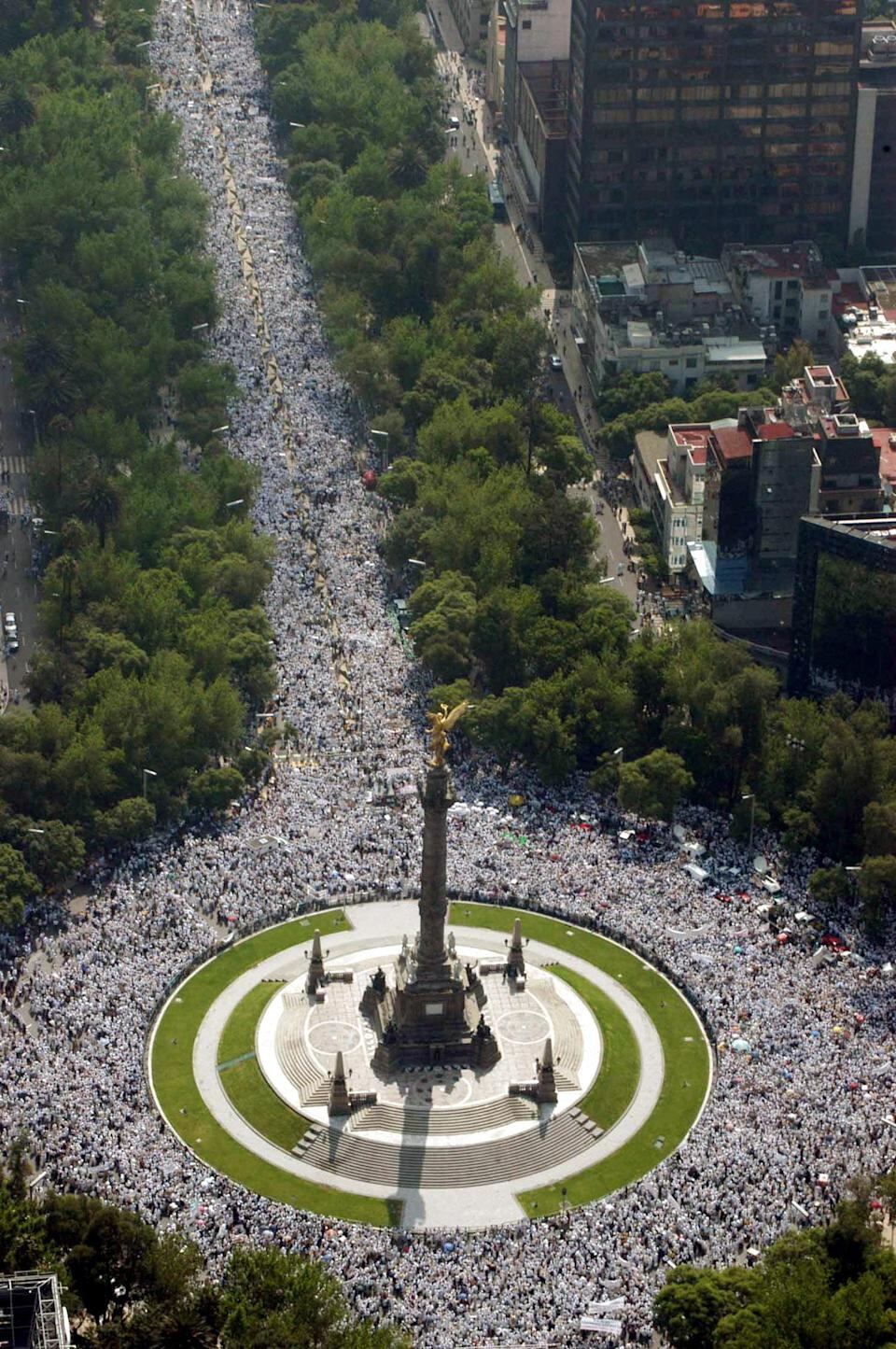 Marcha del 2004 en la capital del país