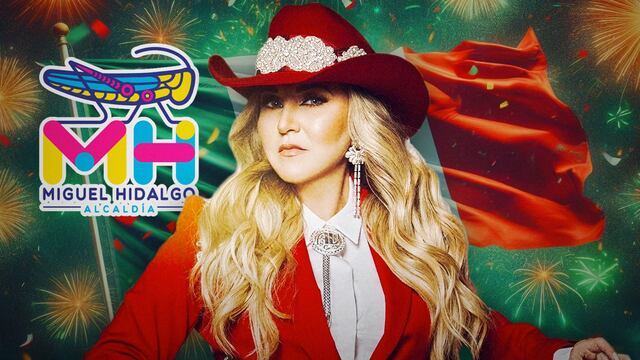 Alicia Villarreal en el Grito de independencia 2024 Miguel Hidalgo