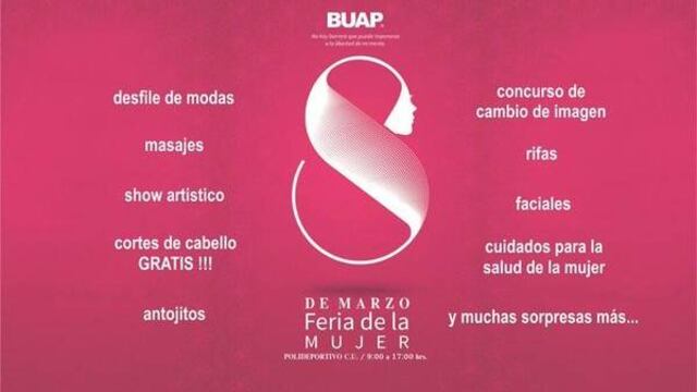 Actividades celebradas por la BUAP para conmemorar el Día Internacional de la Mujer Trabajadora