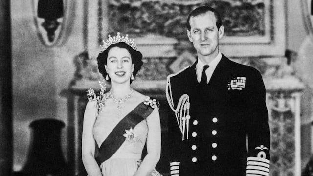 Reina Isabel II y el príncipe Felipe