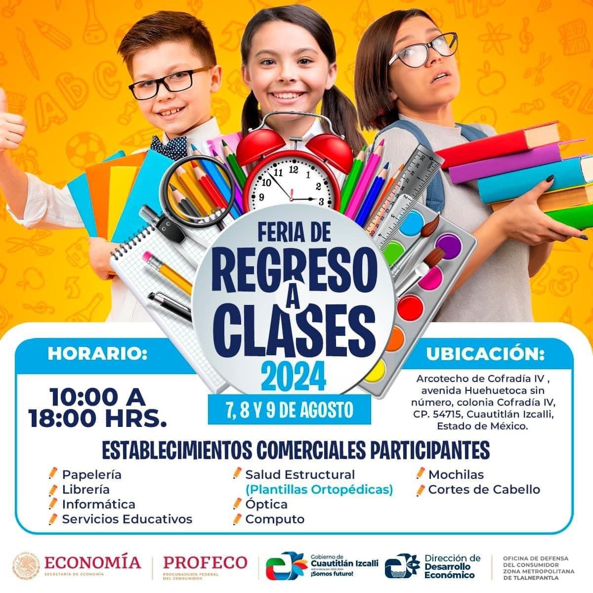 Cuautitlán Izcalli celebrará la feria de regreso a clases