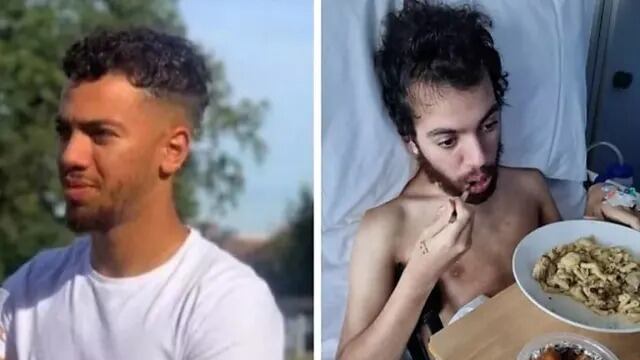 Daniel Caín  quedó irreconocible tras beber una bebida adulterada