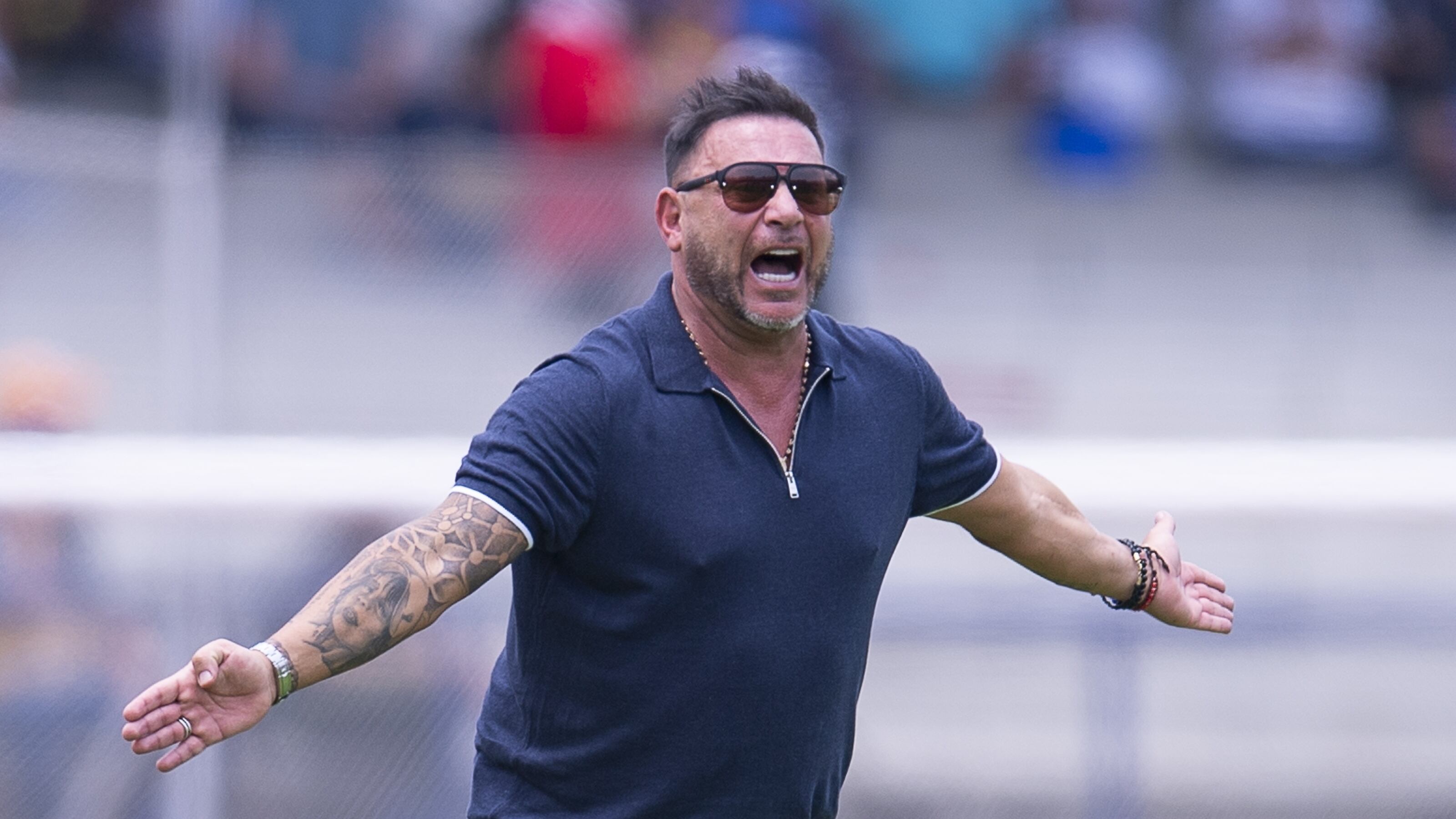 Antonio Mohamed head coach of Pumas during the game Pumas UNAM vs Atletico San Luis, corresponding to Round 14 of the Torneo Clausura 2023 of the Liga BBVA MX, at Olimpico Universitario Stadium, on April 09, 2023.
<br><br>
Antonio Mohamed Director Tecnico de Pumas durante el partido Pumas UNAM vs Atletico San Luis, Correspondiente a la Jornada 14 del Torneo Clausura 2023 de la Liga BBVA MX, en el Estadio Olimpico Universitario, el 09 de Abril de 2023.
