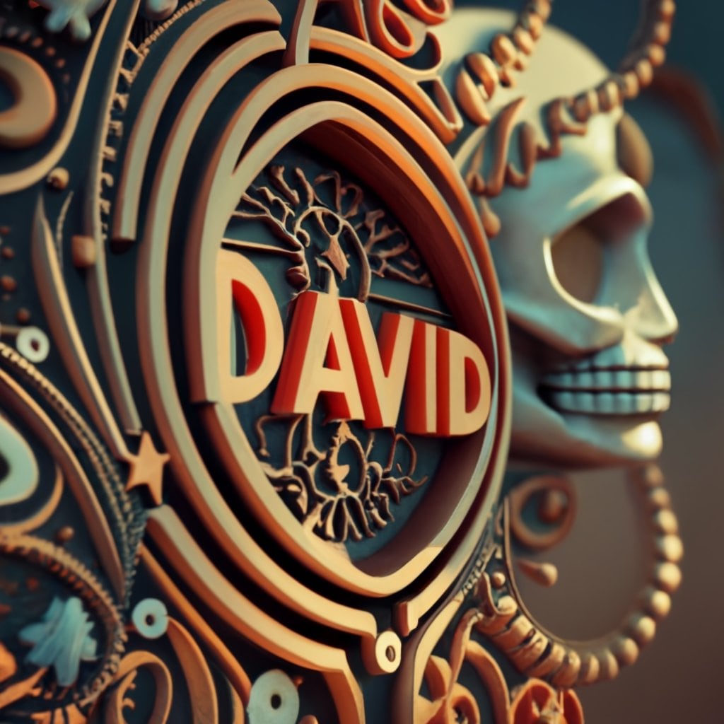 Nombre 3D Día de Muertos