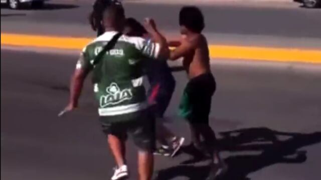 Aficionados de Santos (Foto: Captura de video)