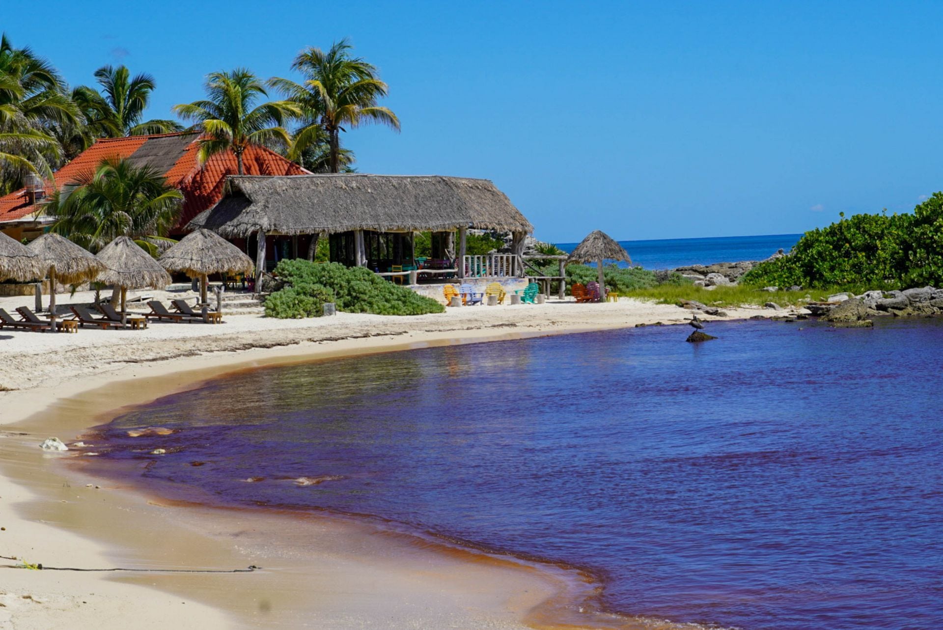 Playa en Tulum.