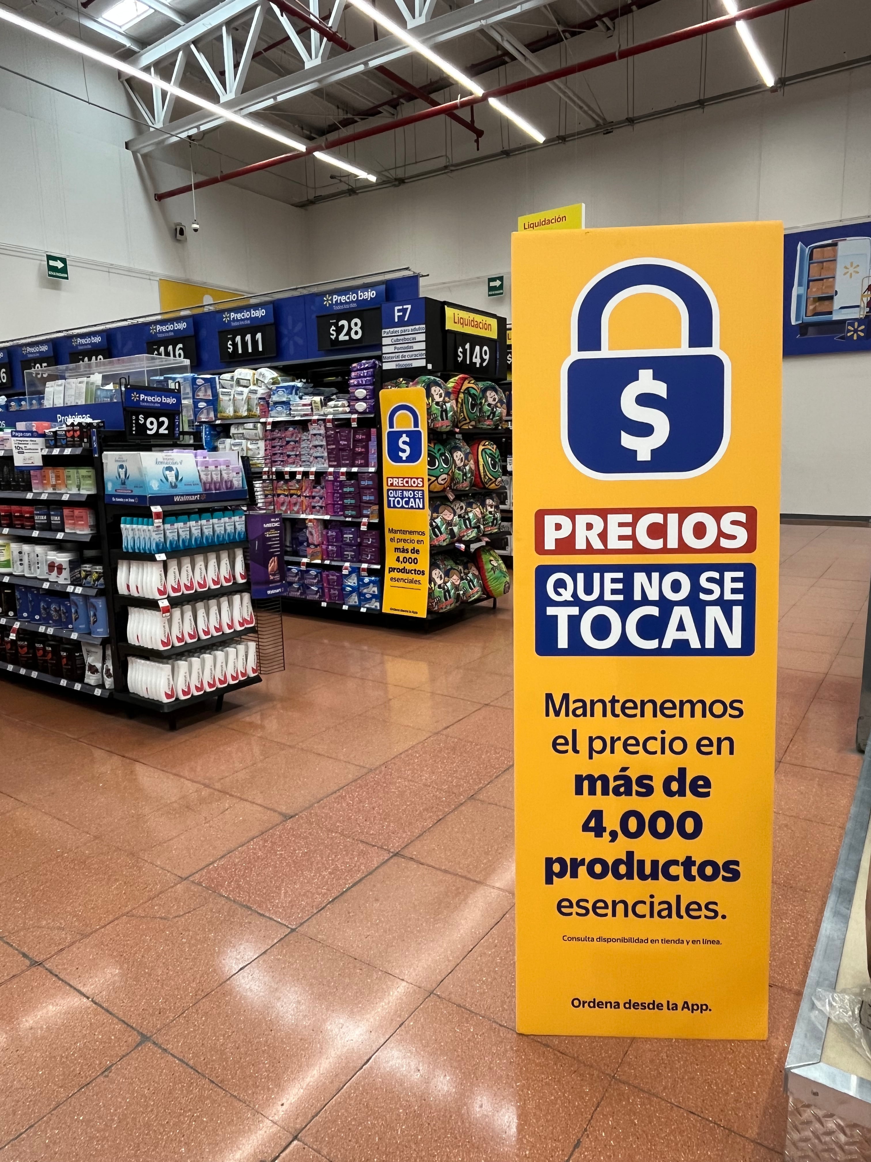 Pase lo que pase, en Walmart hay “precios que no se tocan”
