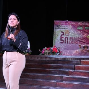 Gobierno de San Luis Potosí promovió la conferencia “Ley Olimpia, violencia digital”, impartida por Olimpia Coral Melo Cruz