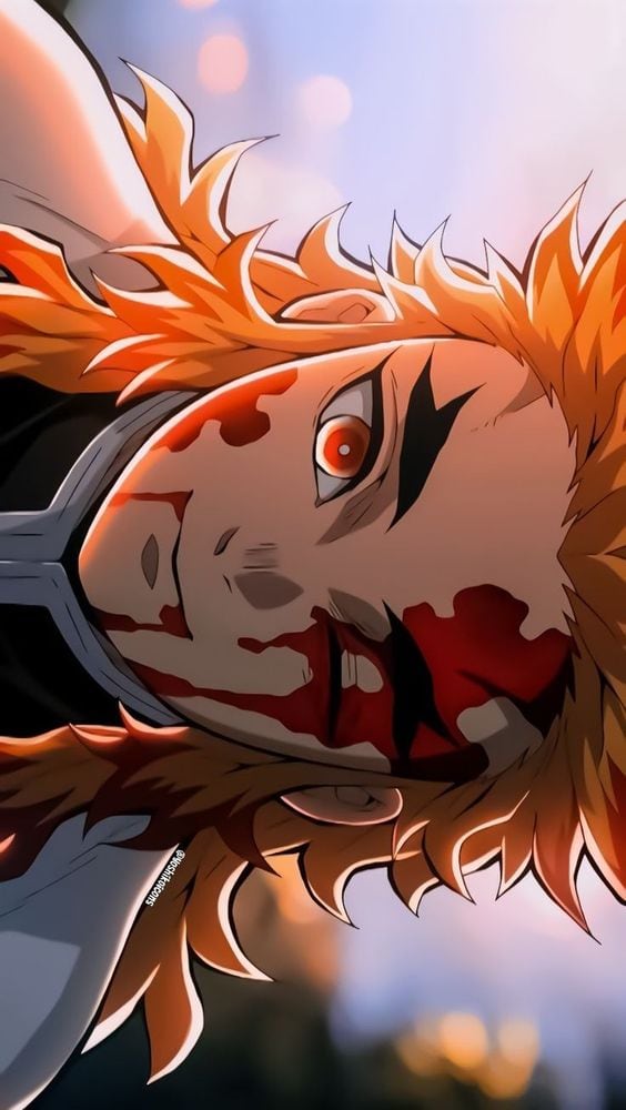 Fondo de Kyojuro Rengoku de Demon Slayer: Kimetsu no