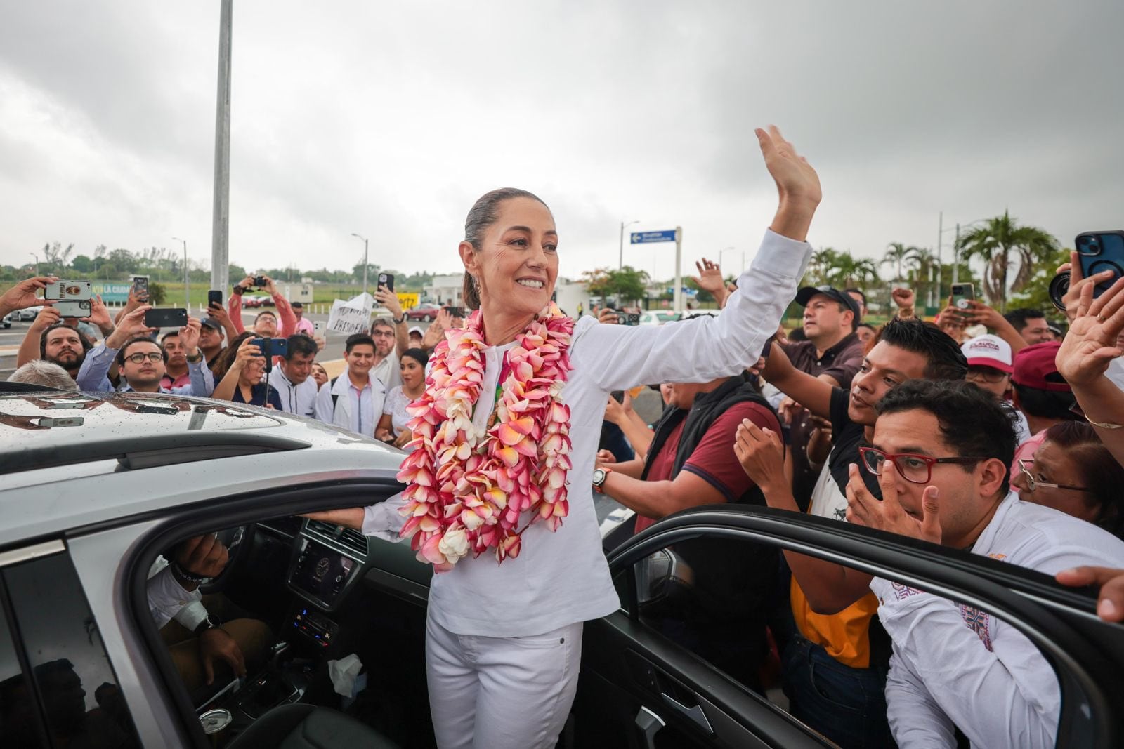 Claudia Sheinbaum llega a Minatitlán, Veracruz