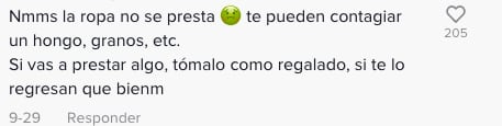 Comentarios sobre la historia de la chica de TikTok a la que casi dejan sin ropa
